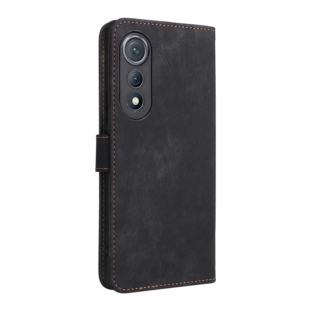 For TECNO Pova Curve 5G LJ8k Case Wallet RFID Blocking PU Leather Phone Cover Stand with Strap