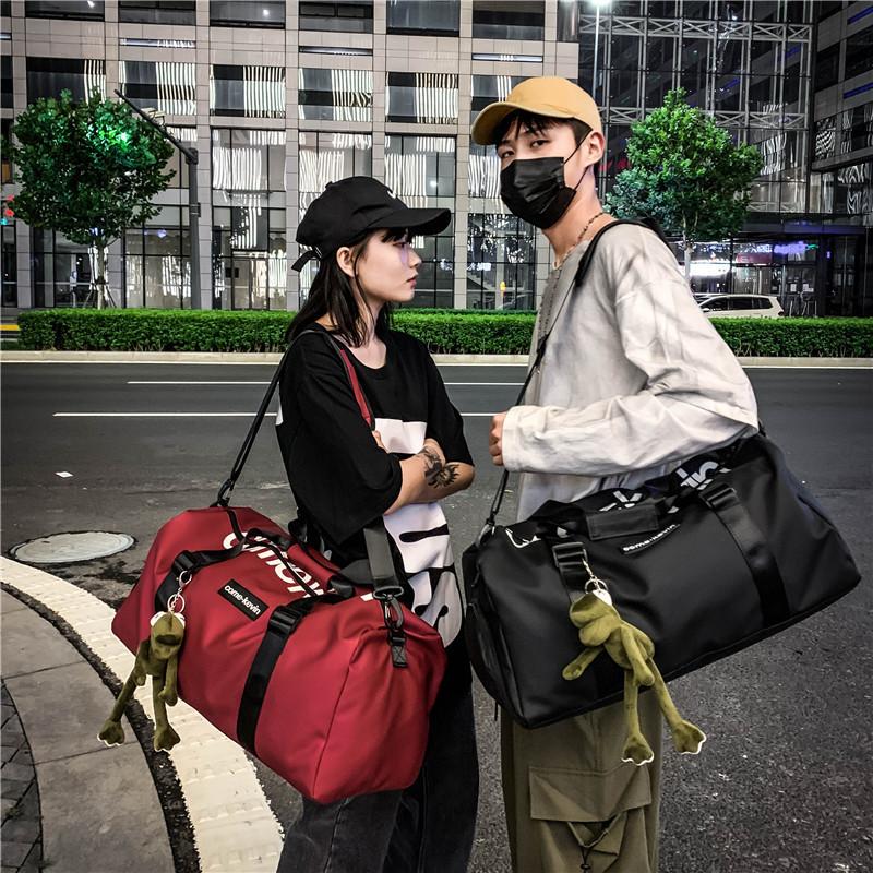 Internet celebrity travel bag short business trip women and men shoulder hand shoes large capacity hand-held tide sports luggage fitness bag