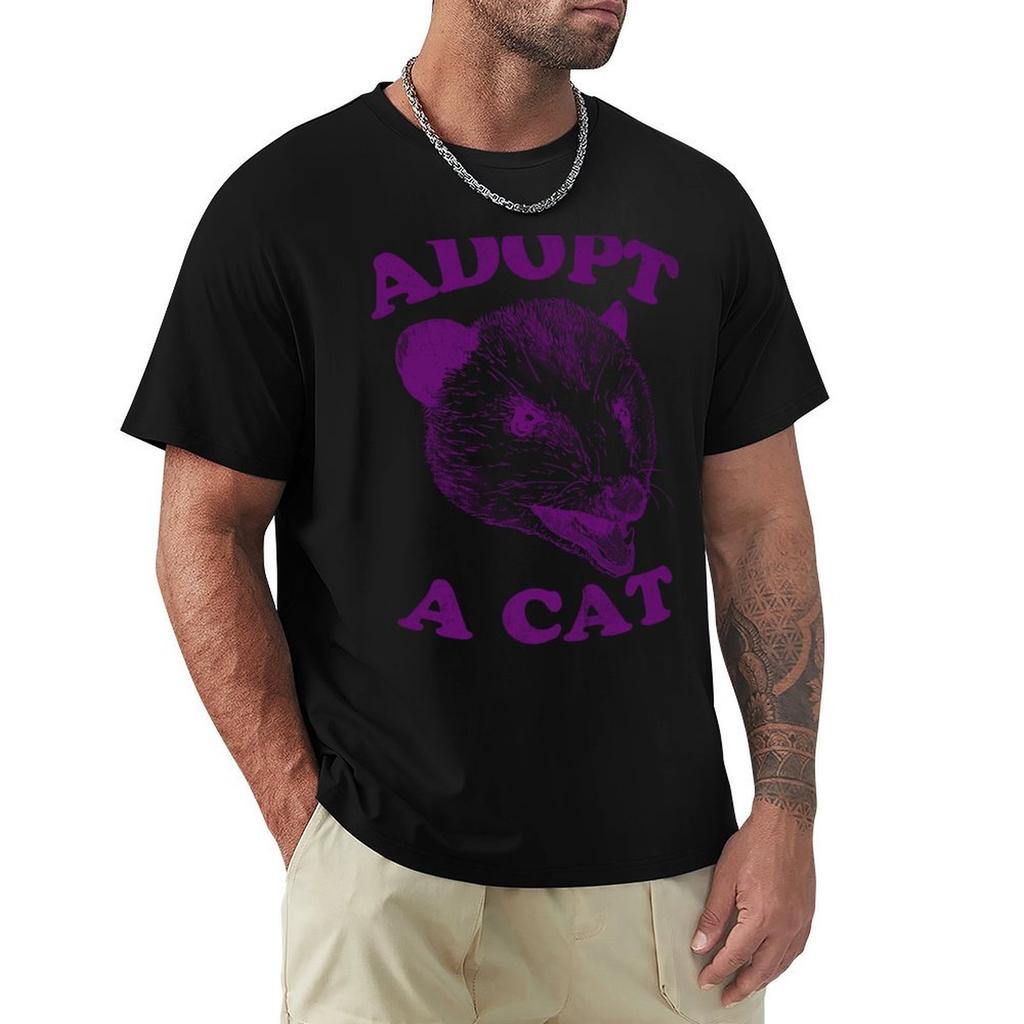Adopt A Cat TShirt Industrial Work Tee Shirt