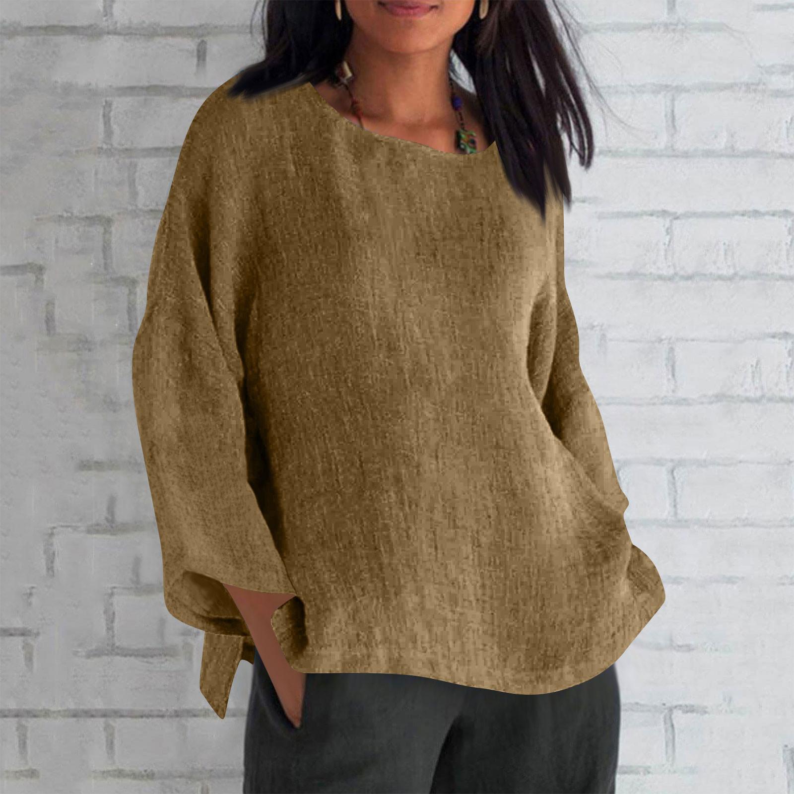 Женская мода с длинным рукавом и круглым вырезом — фото 12