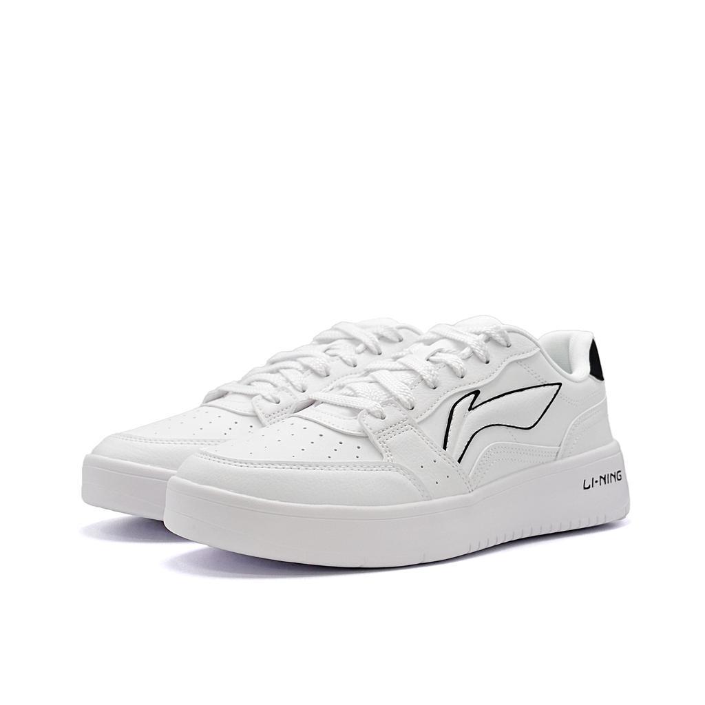 Li Ning Sycee Rutschfest, Abriebfest, Höhensteigernd Niedrig geschnittene Skateboard-Schuhe Unisex Weiß AGCT339-6(Team471-)