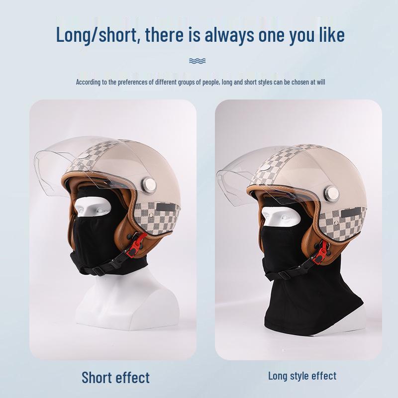 Ice Silk Motorcycle Balaclava: Thin, Breathable, Quick-Drying Face Mask for Men and Women - Sun and Dust Protection, Ideal for Spring and Summer.