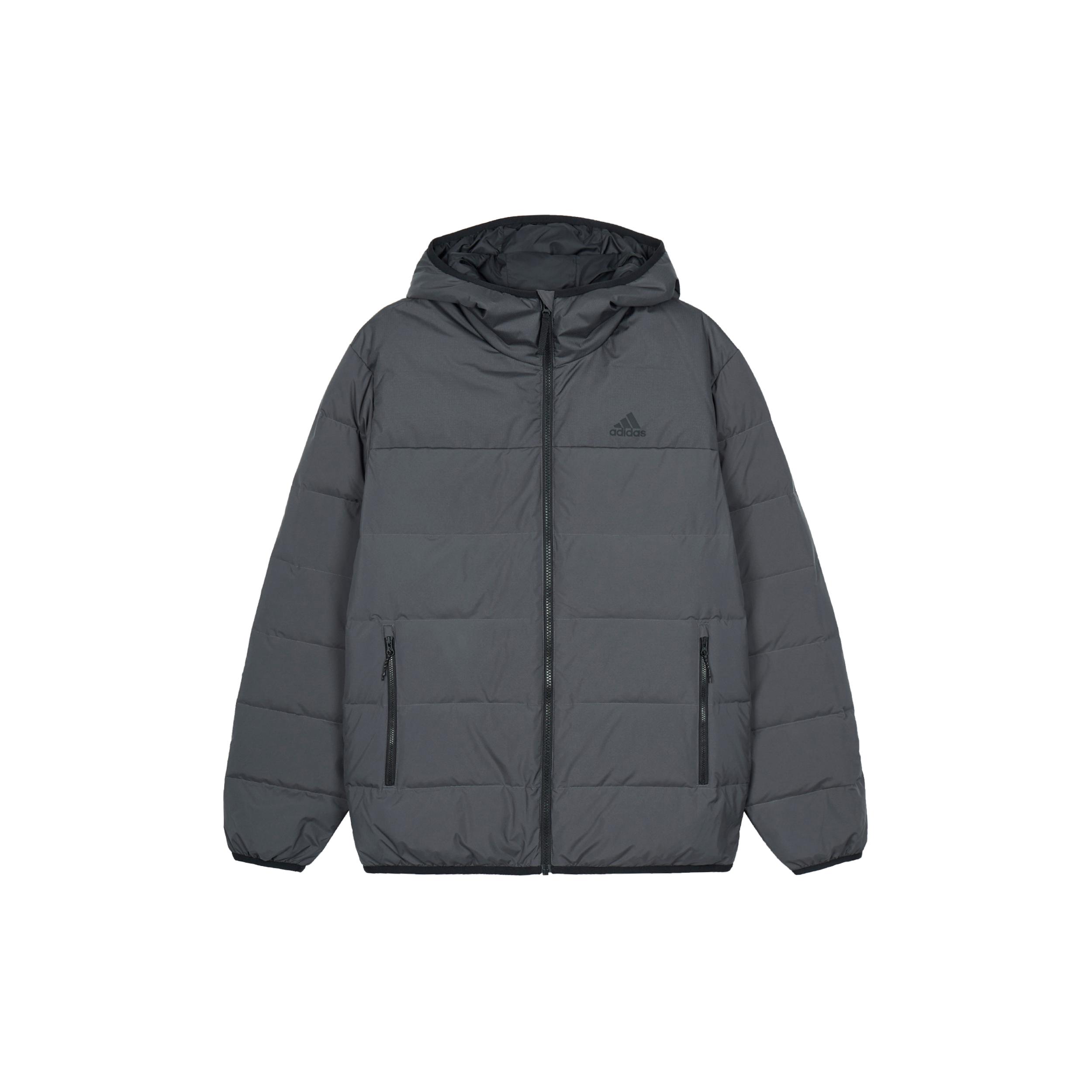Пуховики Adidas Унисекс Серый С капюшоном Умеренный Другое HZ2594 XXS