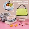 Sturdy Oxford Lunch Pack with Two Levels Easy To Use Designs Accessory for Picnics School and Workplace Dining