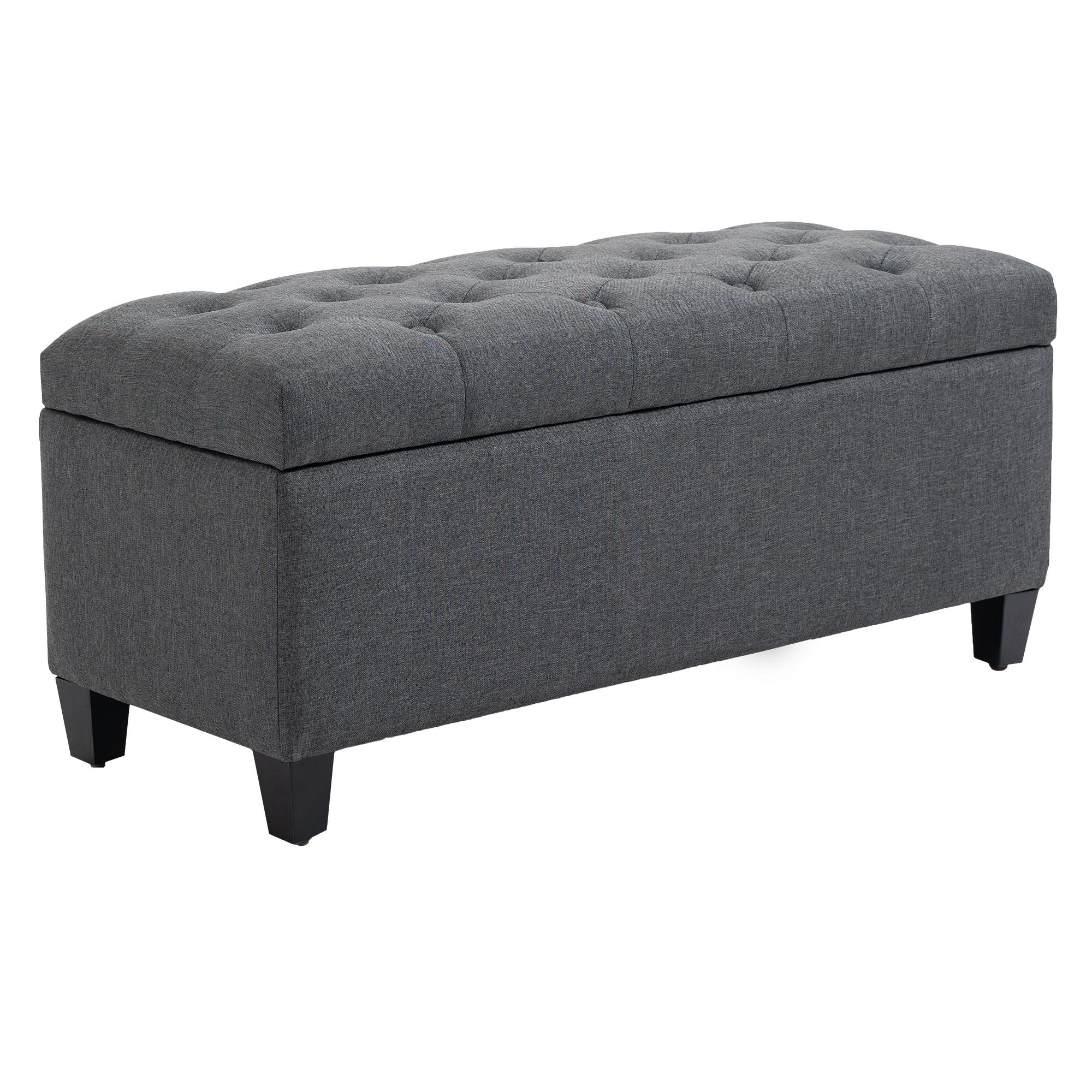 Bench with Storage Space, Upholstered Bench