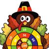 Thanksgiving Spiel Truthahn Dartscheibe Indoor Outdoor Party Spiel mit 6 Klettbällen und 8 Darts für Familien Erwachsene Aktivitäten Weihnachtsgeschenke