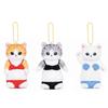 Huggable And Soft Red Bikini Shark Cat Plush Toy 14cm With Short Material Plush