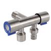 Dual Control Water Distributor Filling Valve Double Control Angle Valve Easy Installation Stainless Steel Construction