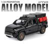 Reiseversion 1/24 TOYOTA Tacoma Legierung Pickup Automodell Diecast Metall Geländefahrzeuge Automodell Ton und Licht Kinderspielzeug Geschenk