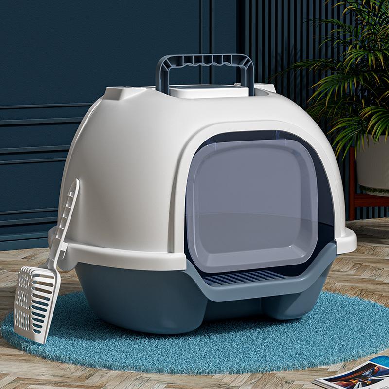 Litiera pentru pisici, tip sertar, complet închisă, anti-stropire, pentru animale de companie