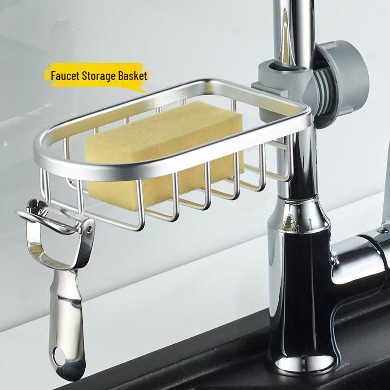 Punch-Free Bathroom Shelf & Shower Head Holder for Toiletries