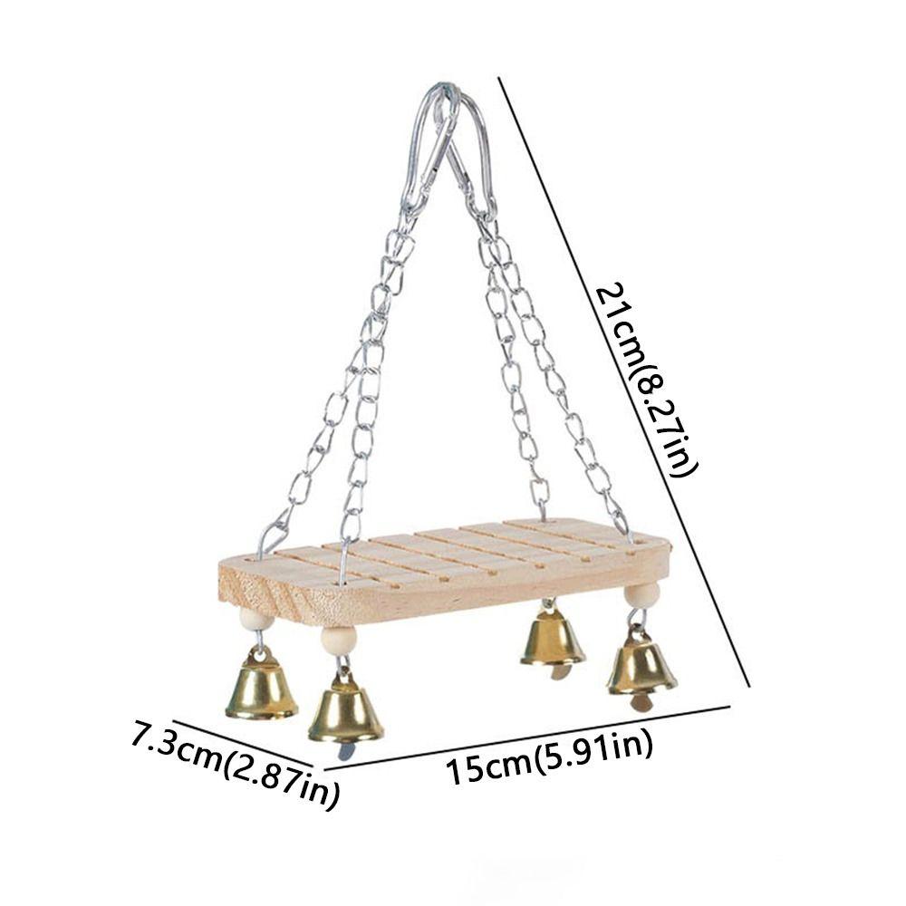 With Hook Parrot Swing Toy Wear-Resistant Parrot Cage Hut Bird Toy Hammock  Pet Bird Training