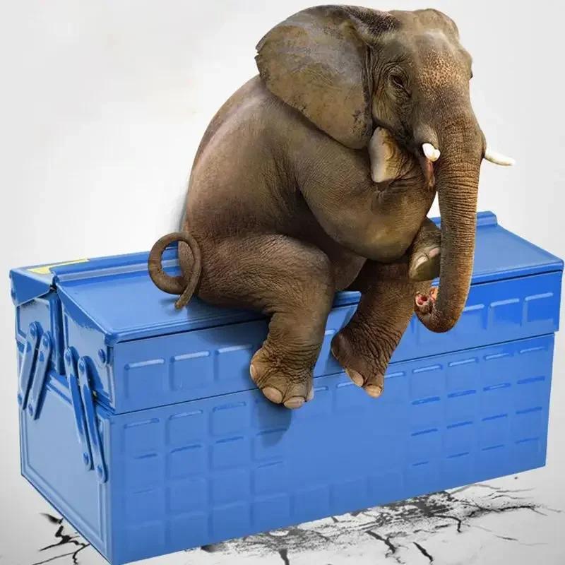 Cutie de scule din metal Cutie de scule portabilă cu 3 tăvi în consolă din oțel Organizatoare de depozitare a uneltelor pentru reparații de feronerie electrician de casă 34x16x15cm