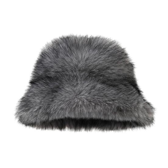 Winter Basin Hat Solid Color Thickened Soft Plush Warm Bucket Hat Windproof