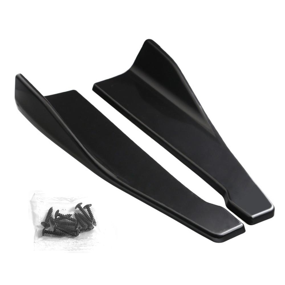 1 Pair Universal Car Rear Bumper Lip Trim Protector 35/48cm Car Side Skirt Cover Car Corner Bumper Guards with Screws