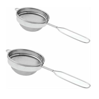 Klassischer Drahtgriff Edelstahl Tee-Sieb - 2er Set JL184609806177