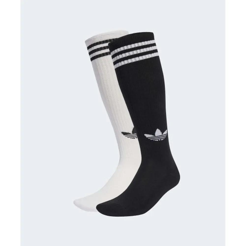 adidas 3-Stripe Knee Socks 2P - White:Black JV7413 5309827