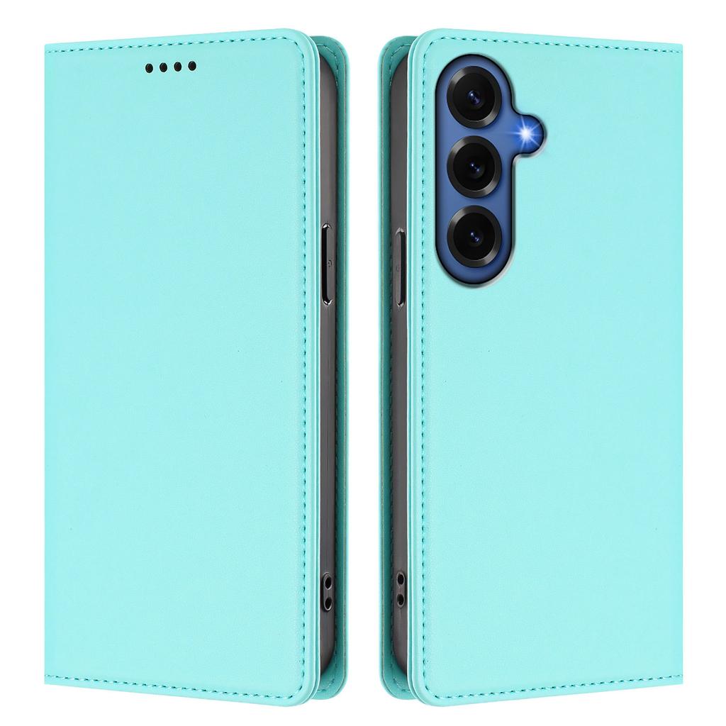For Samsung Galaxy S26+ Leather Wallet Case Magnetic Closure RFID Blocking Phone Cover