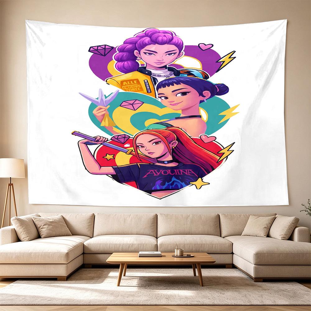 Language Adventure Decorative Wall-Hanging Tapestry, Home Ornament for Living Room,Dorm and Fan Parties,Multi-style,celebrities,cartoons,music,sports 