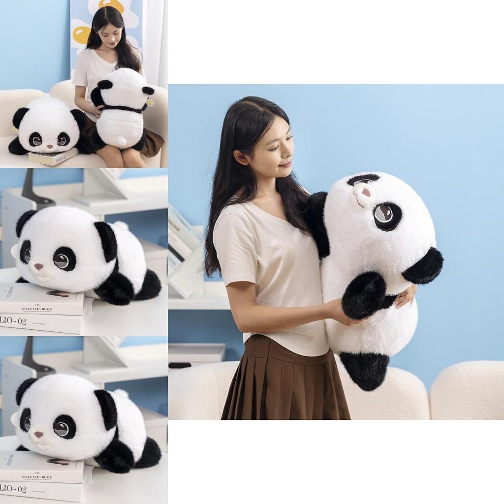 Cuddly And Lovable Panda Plush Toy With Short Fur Ideal For Kids Bedroom Decor