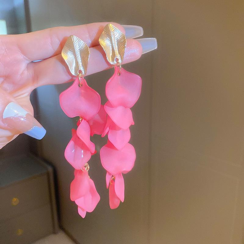 

Модные висячие серьги для женских украшений розовый