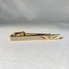 Used Good Condition Out of Print YVES SAINT LAURENT YSL Logo Matte Silver & Gold Vintage Tie Pin Tie Pin Tie Bar