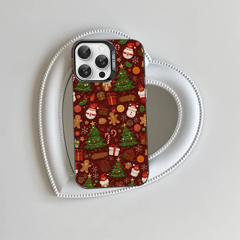 

Merry Christmas Tree Phone Case For IPhone 17 16 Plus Pro Max 15 14 13 12 11 Matte Colorful Covers iPhone 15