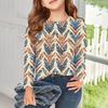 Girls Long Sleeve T Shirts Kids Fall Tops Crewneck  Printed Basic Tees 5-14Y