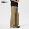 Mark Fairwhale Men's Pure Cotton Loose Straight-Leg Casual Pants