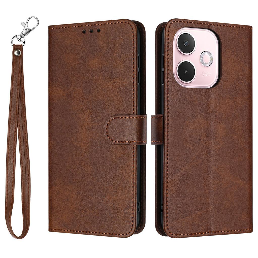 For Oppo A5 Pro 5G Case Flip Stand PU Leather Wallet Phone Cover Calf Texture