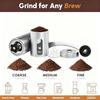 Portable Manual Coffee Grinder with Ceramic Conical Burr for Espresso Drip French Press - Adjustable Coarseness Setting - Hand