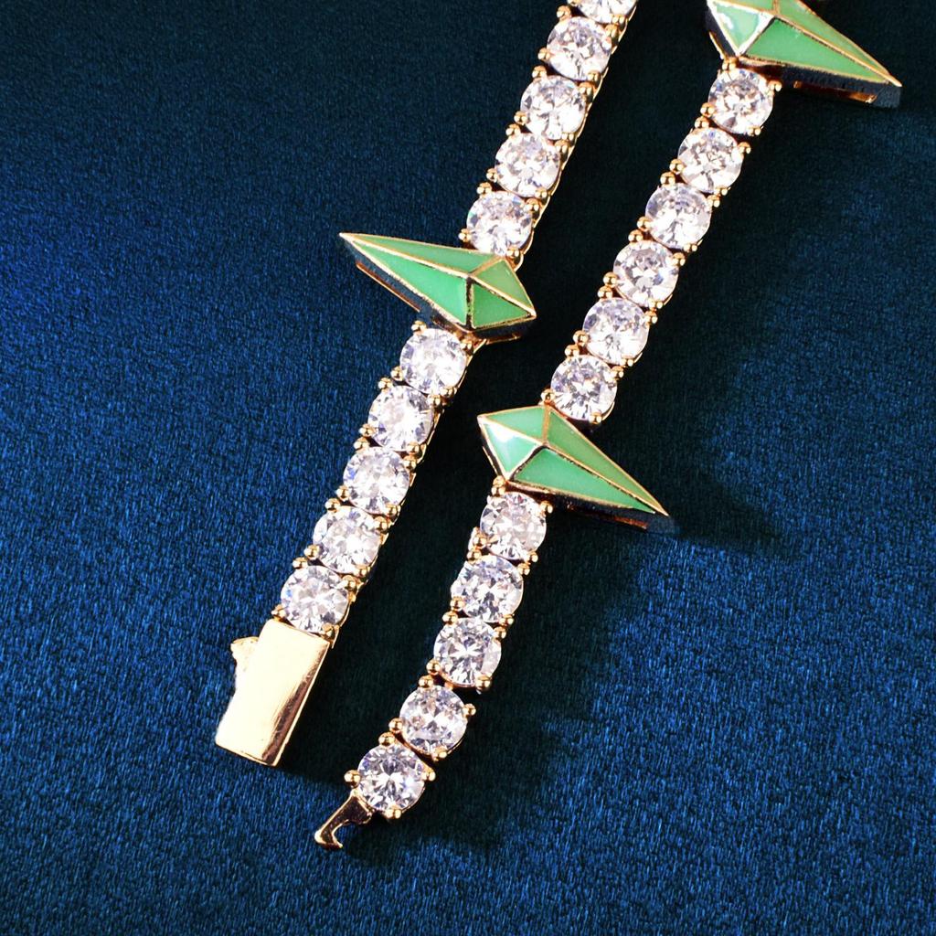 Black Panther Style 5mm Zircon Necklace - Trendy Men's Hip-Hop Design