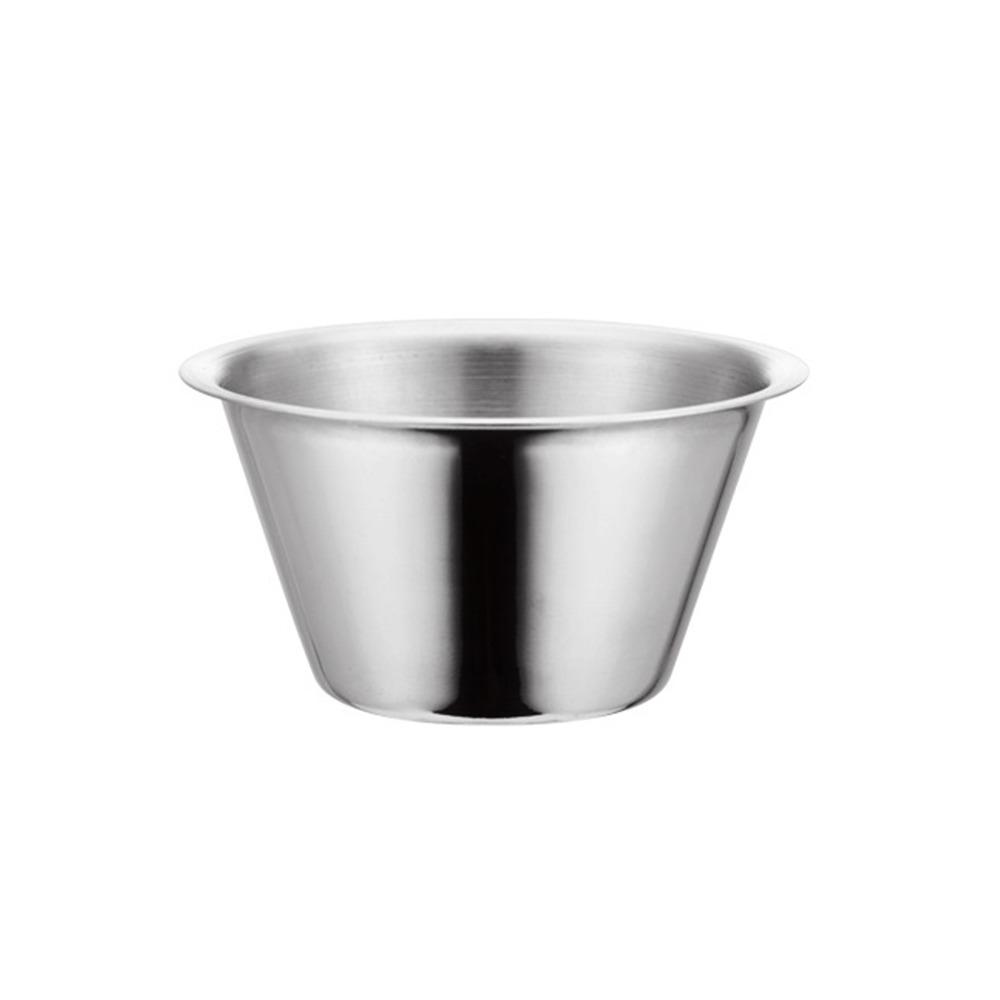 

304 Нержавеющая сталь Блюдо для приправы Горчица/Салат/Томат Контейнер для приправы Соус Чашка Ресторан Silver-100ml