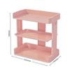 Desktop Three-layer Storage Shelf Stationery Organizer Rack Ins Cosmetics Storage Box Office Multi-layer Sundries Storage Boxes