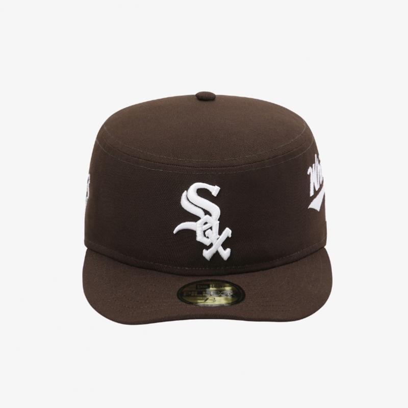 New Era Chicago White Sox Fillbox Pitted Cap Burnt Wood