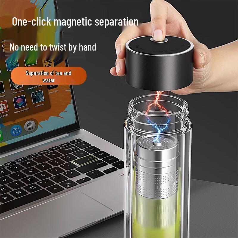 Molona Magnetic Tea Infuser Glass Cup