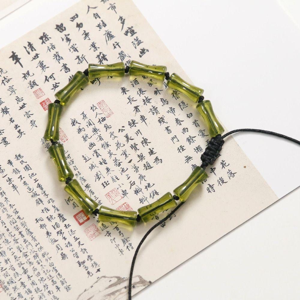 10pcs/Bag Loose Beads Bamboo Shape Beads Jewelry Making Acrylic Beads Earring Lampwork Beads Gift