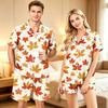 Halloween-Schlafanzug-Set für Paare, Bequeme bedruckte Nachtwäsche für Feiertags-Loungewear
