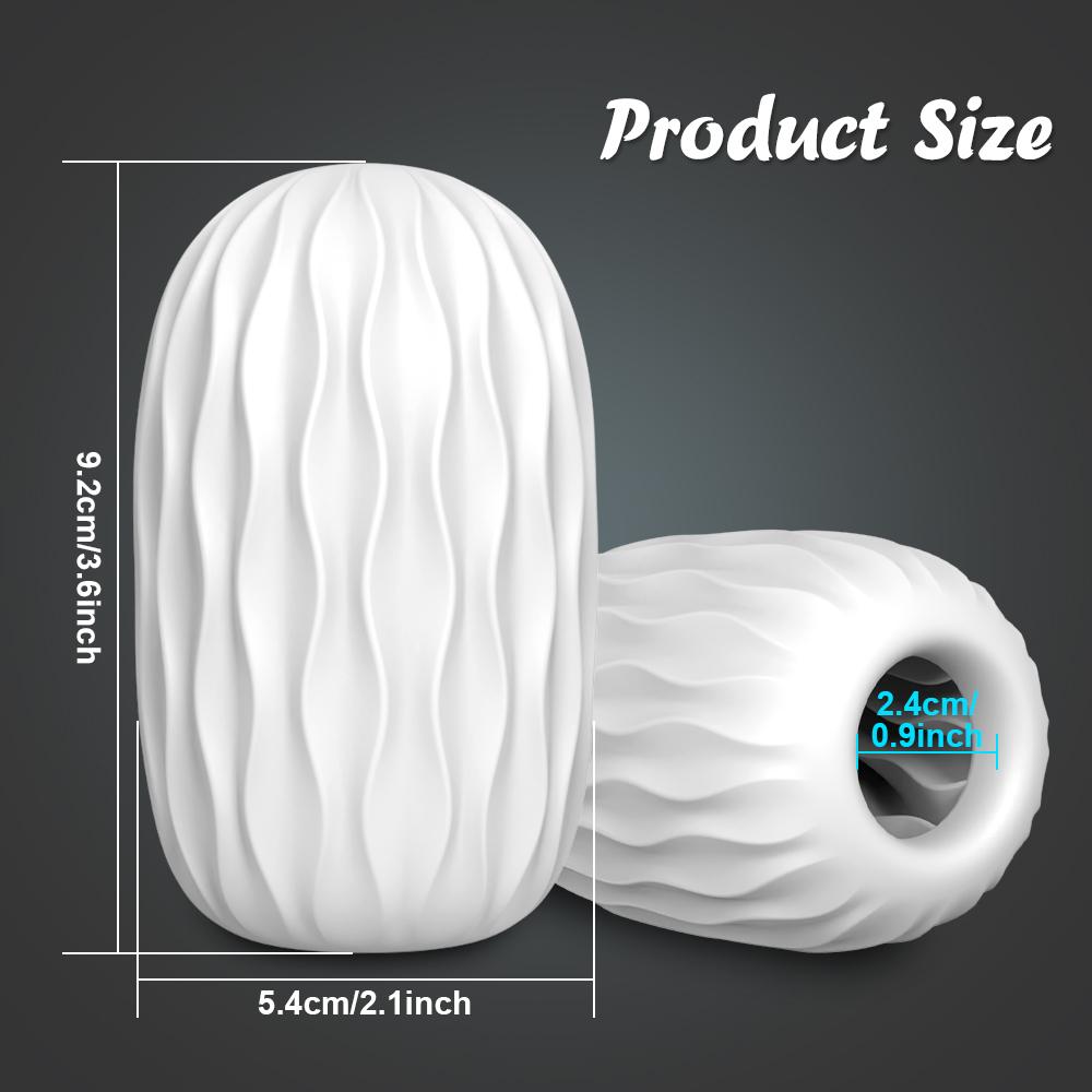 Soft Silicone Manual Male Masturbator Open-Ended Pocket Pussy Blowjob Glans Trainer Ejaculation Delay Simulation Sex Toy for Men