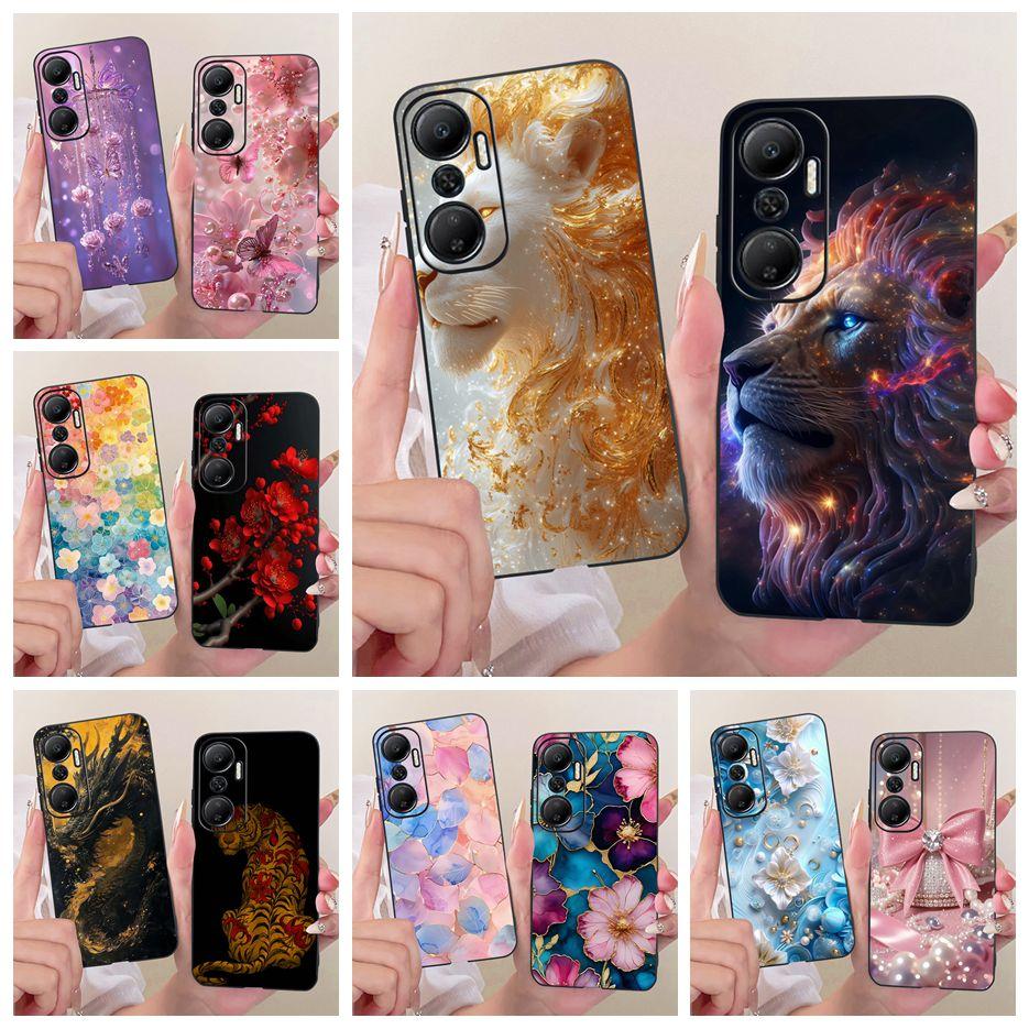 For Infinix Hot 20 Play 20i 20s Case Cute Lion Fashion Painted Cover Soft TPU Phone Case For Infinix Hot 20i 20S Hot20 5G Fundas