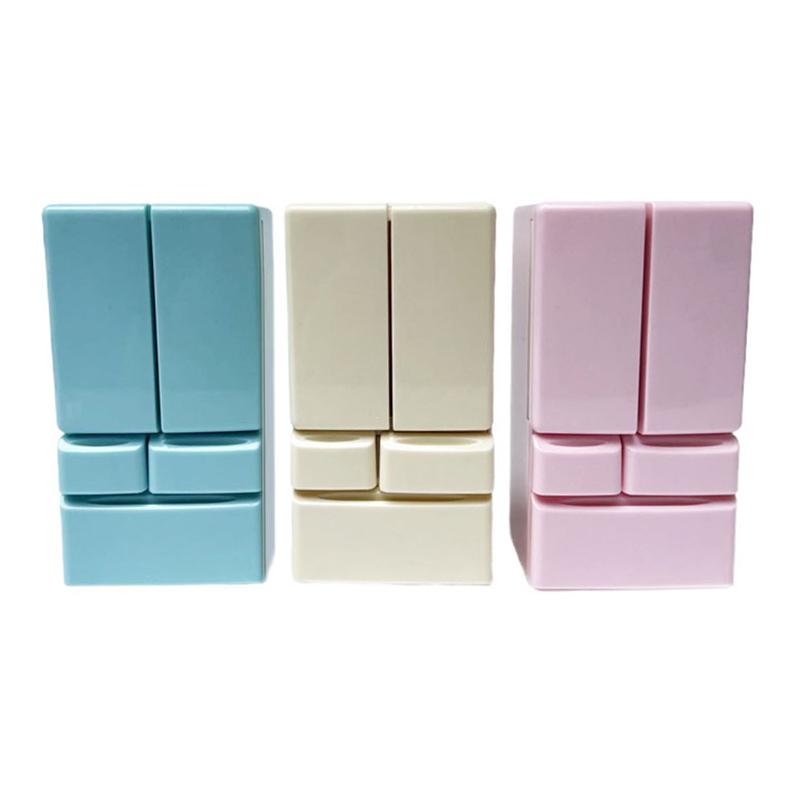 1Pcs Playhouse Toys 1: 12 Doll House Cartoon Mini Refrigerator Model Miniature Food Play Kitchen Scene Pocket Furniture Model