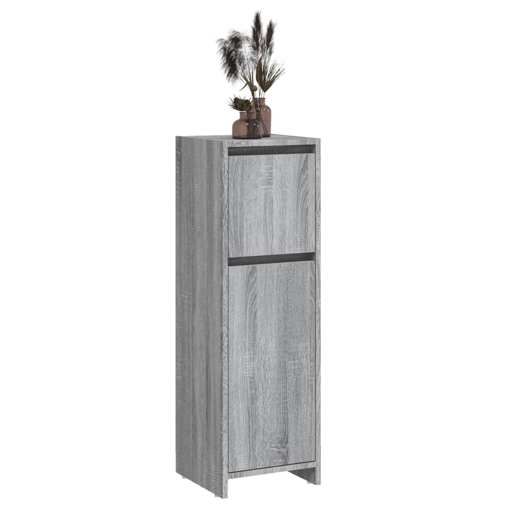 Schlichter Badezimmerschrank mit 1 Tür, 2 Ablagefächern und 1 Schublade, geeignet für verschiedene Räumlichkeiten, 30x30x95 cm