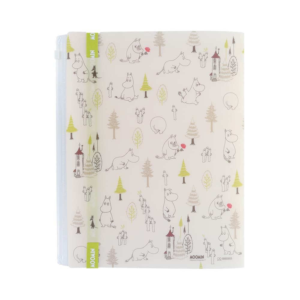 Stationery Moomin Clear File with 25 S2173344 Sun-Star Band, Spring/Summer Moomin,