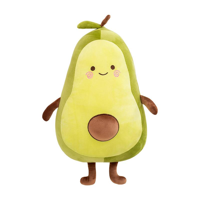 Long throw pillow avocado doll plush toy for girls pillow