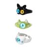 Funny Black Green White Cat Monster Ring Big Eyes Sweet Cool Cartoon Cute Girlfriends Couple Open Ring Gift Jewelry