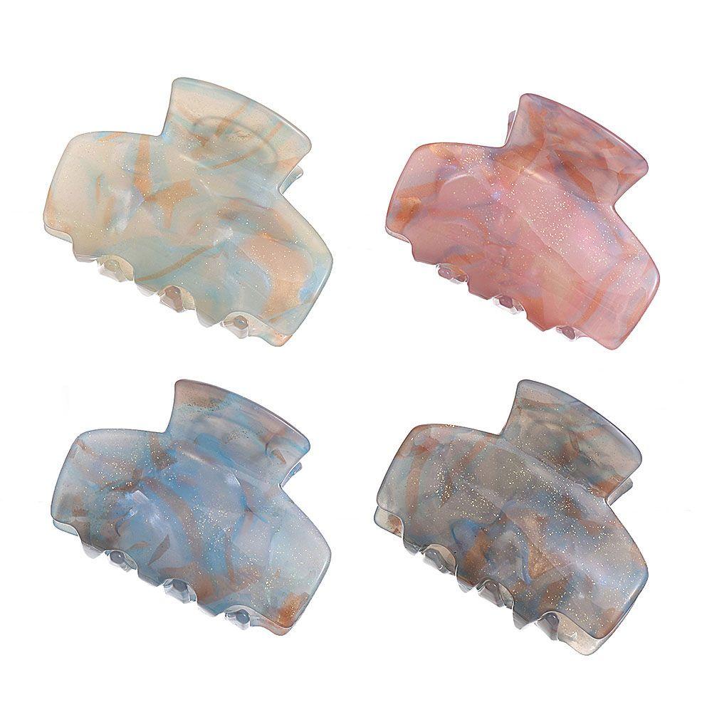 Korean Ponytail Jelly Colors Temperament Bathing Clips Hair Claws Grab Clips Hair Grab