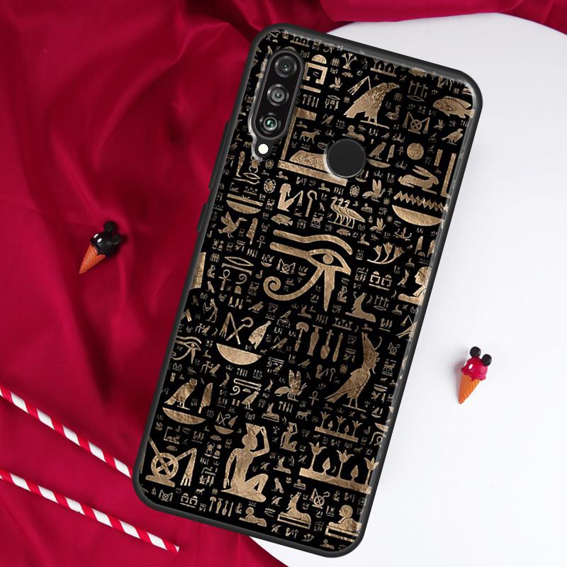 Sacred Eye of Horus Egypt Fresco For Huawei Nova Y61 Y70 Y90 Y60 Y72 Y91 12s 12i 11i 7i 8i 9 10 SE P60 Pro P30 P40 Lite Case