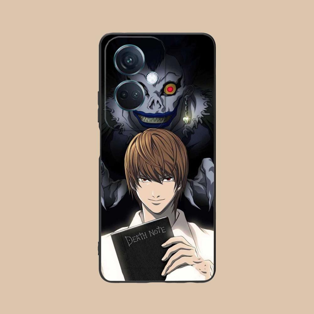 Death Note Kira Light Mobile Phone Case for OPPO Reno 14 13 12 11 10 9 8 7 6 5 F T Pro 5G Colorful Printing Cover Luxury Cover