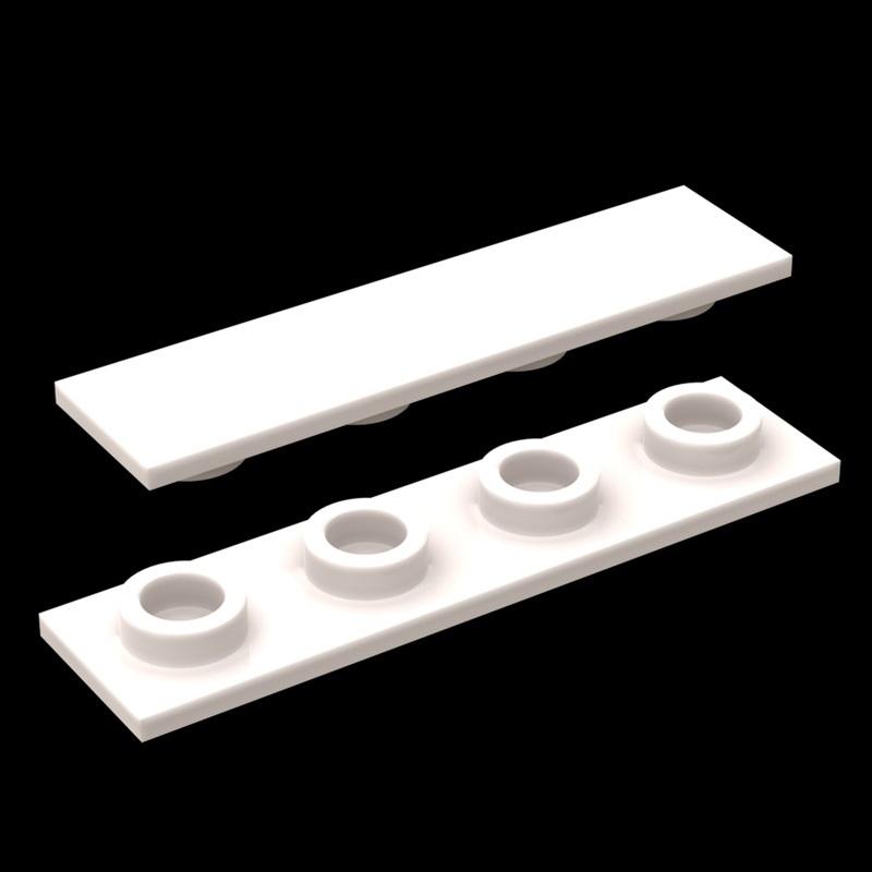 

Non-Toxic Moc 10Pcs Special 2431W Board 1X4 Building Blocks Kit Flat Thin Plate Chassis Fixing Bricks Particle Diy Toy Children Kid Gifts