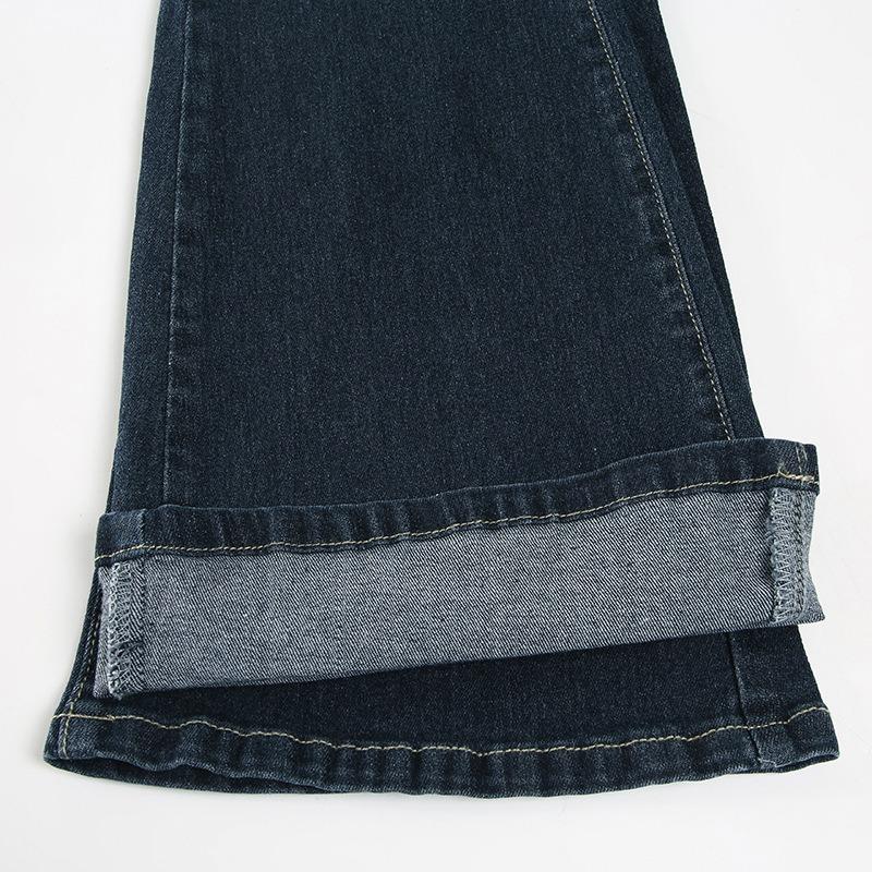 Women's Low-waisted Washed Skinny Hundred Slim Flared Jeans Autumn and Winter New Spice Girls Fashion Casual Trousers